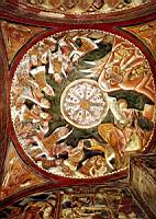 Italie, Agnani, Cathedrale, Fresque, La defaite des Philistins (1250)